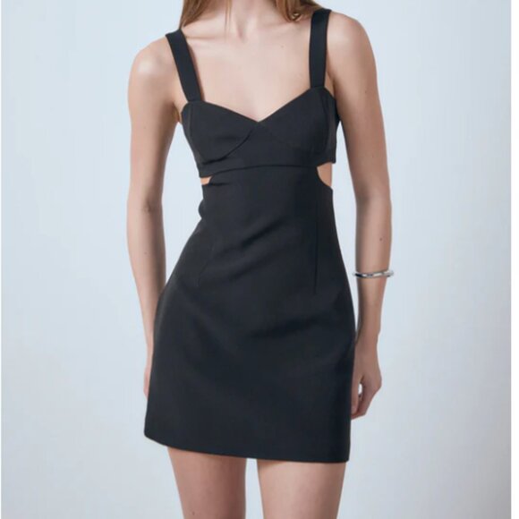 Endless Rose Black XS Mini Bodycon Cutout - Picture 1 of 5